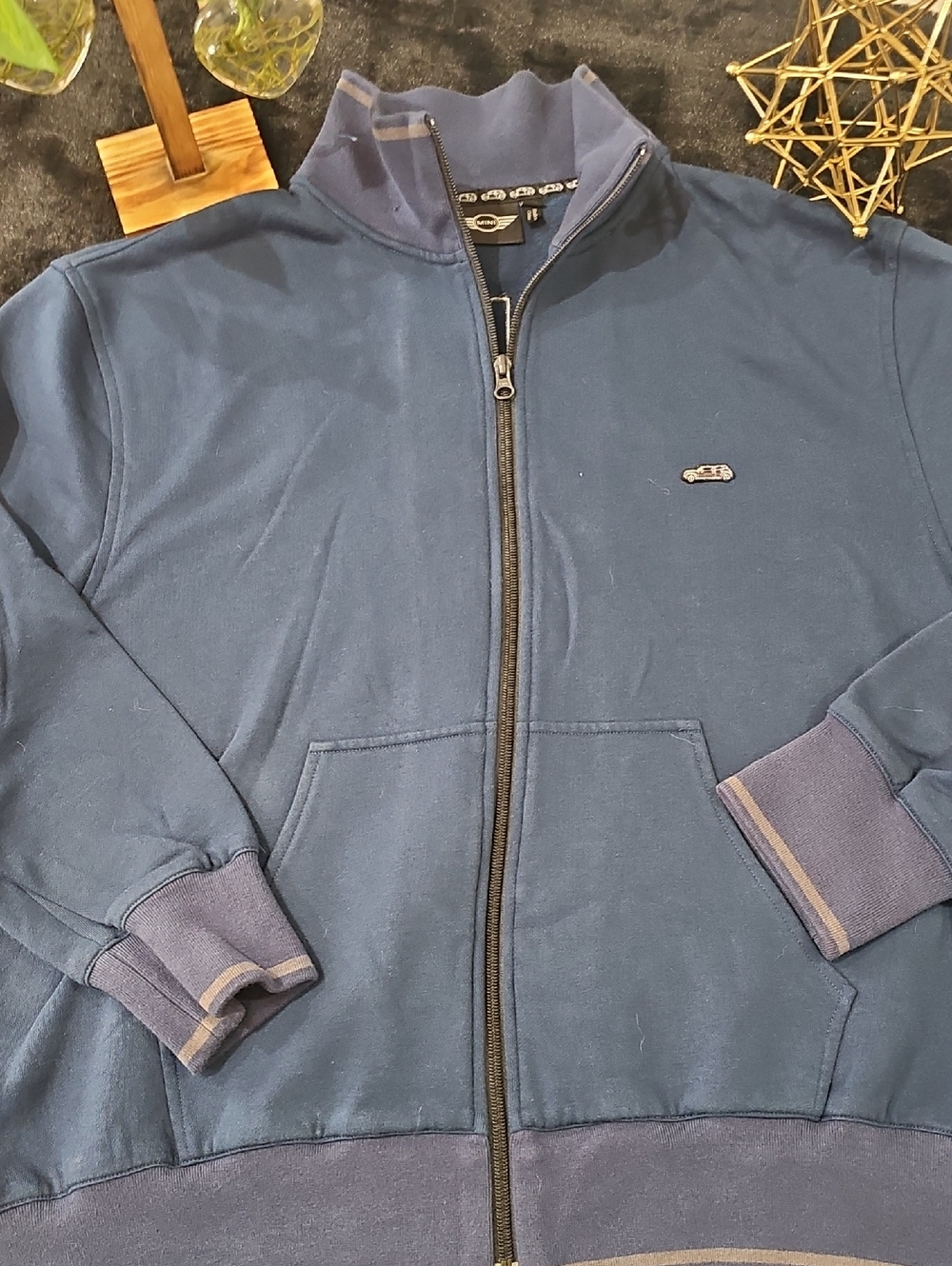 Men's Blue Full-Zip Jacket by MINI Brand